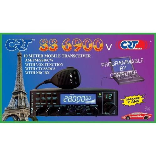 CRT Superstar 6900 V7 AM-FM-SSB CB zend - ontvanger, Télécoms, Émetteurs & Récepteurs, Enlèvement ou Envoi