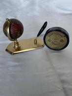 Vintage Globo bureau-wereldbol in een bronzen frame en met, Antiek en Kunst