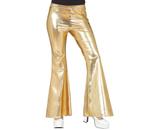 Disco 70S Broek Goud Dames, Kleding | Dames, Nieuw, Verzenden