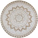 Rond Jute Tapijt 90cm Mandala | Retour Deal | 40% Korting, 50 tot 100 cm, Verzenden, Rond, Nieuw