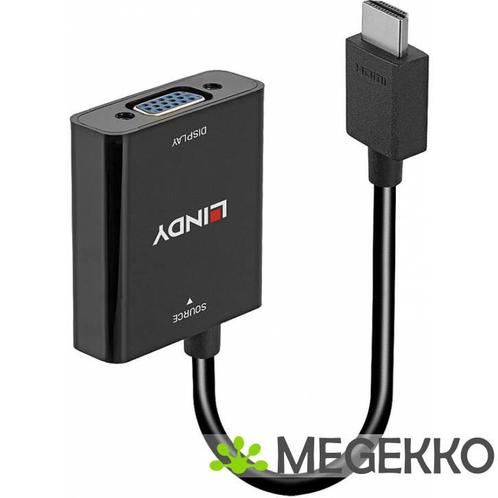 Lindy 38291 HDMI-VGA kabel 0,1m 1920 x 1200Pixels 1080p, Computers en Software, Overige Computers en Software, Nieuw, Verzenden