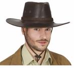 Bruine Cowboy Hoed Leder, Nieuw, Verzenden