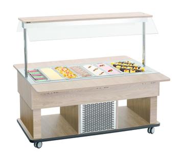 Gekoelde buffetwagen KIDS | 4x 1/1 GN | Statisch | LED, Verzenden
