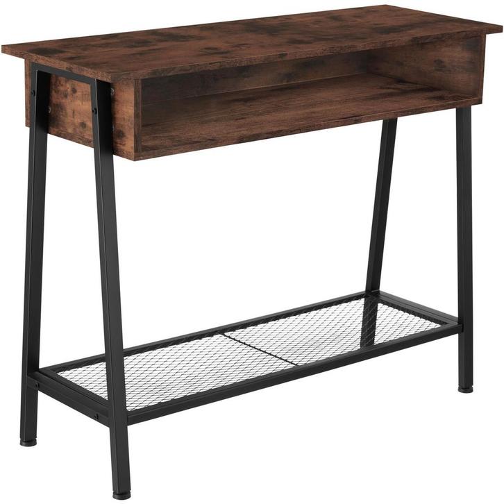 tectake Consoletafel Tralee 100x35x80,5cm - Industrieel hout, Huis en Inrichting, Tafels | Bijzettafels, Verzenden