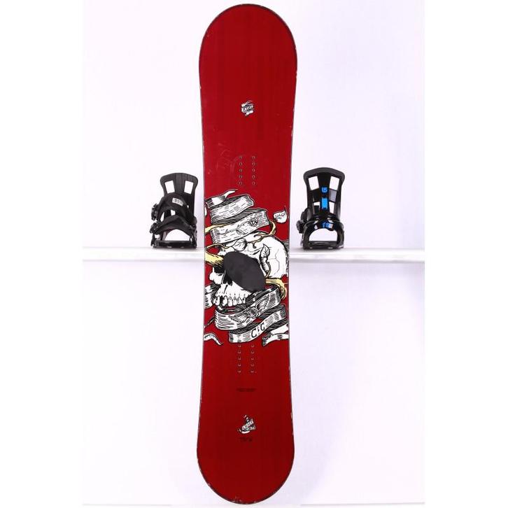 157 snowboard CRAZY CREEK RIOT WIDE, Red/white, CAMBER, Sport en Fitness, Snowboarden, Board, Gebruikt, Verzenden