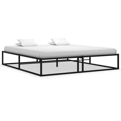vidaXL Bedframe metaal zwart 200x200 cm, Huis en Inrichting, Slaapkamer | Bedden, Nieuw, Verzenden