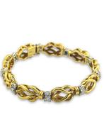 Armband - 18 karaat Geel goud, 18K geelgouden geweven, Nieuw