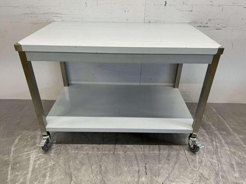 Table de travail mobile sur roulettes en acier inoxydable, Zakelijke goederen, Horeca | Overige, Verzenden