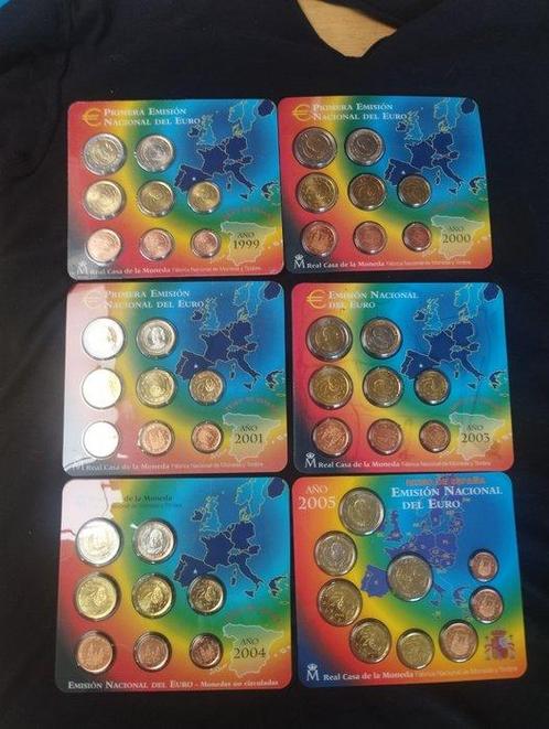 Espagne. Year Set (BU) 1999/2013 (14 sets) (Sans Prix de, Postzegels en Munten, Munten | Europa | Euromunten