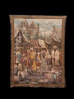 Scène de marché médiévaux ! - Wandtapijt - 130 cm - 98 cm, Huis en Inrichting, Nieuw
