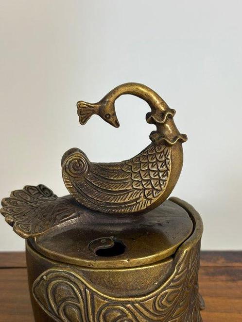 Brûleur dencens Pauw - Bronze - Chine - Fin du XXe siècle, Antiek en Kunst, Antiek | Overige Antiek