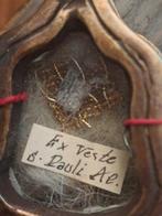 Reliekhouder - Brons, Glas, Textiel - 1850-1900 - Ex Veste -