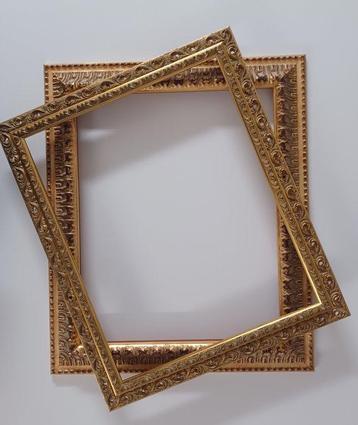 Lijst  - Hout - N. 2 lijsten 40x50 goud