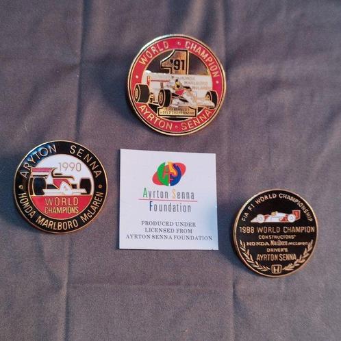 Ayrton Senna - Badge, Verzamelen, Automerken, Motoren en Formule 1