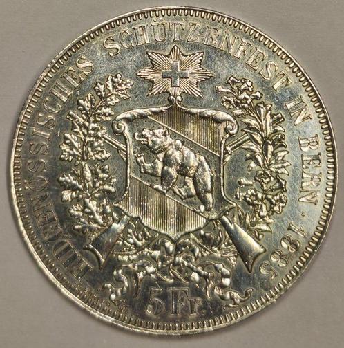 Suisse, Berne Thaler 1885, Shooting (Sans Prix de Réserve), Postzegels en Munten, Munten | Europa | Niet-Euromunten