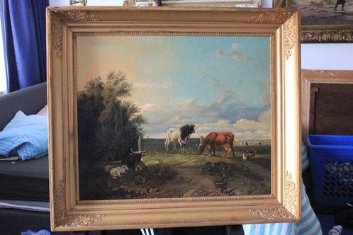 Jan van Raavenswaaij (1815-1849) - Weide gezicht, Antiek en Kunst, Kunst | Schilderijen | Klassiek