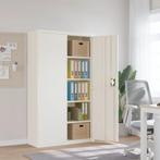 vidaXL Archiefkast 105x40x180 cm staal wit, Huis en Inrichting, Kasten | Overige, Verzenden, Nieuw