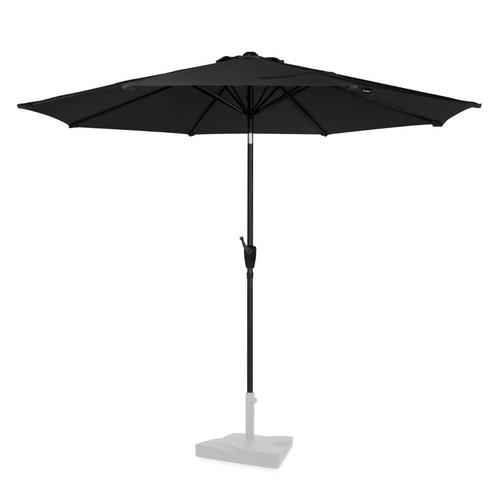 Parasol Recanati 300cm - Stokparasol | Zwart, Tuin en Terras, Parasols, Nieuw, Verzenden