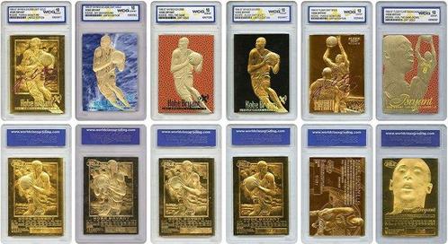 1996/97 Skybox Kobe Bryant - 6x 23KT Gold Cards - WCG 10, Hobby & Loisirs créatifs, Jeux de cartes à collectionner | Autre