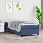 vidaXL Boxspring bed 90x200 cm stof blauw, Verzenden, Nieuw