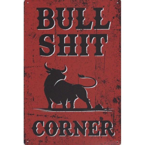 Wandbord -  Bull Shit Corner, Huis en Inrichting, Woonaccessoires | Wanddecoraties, Nieuw