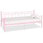 vidaXL Cadre de lit de repos Rose Métal 90 x 200 cm, Verzenden, Neuf