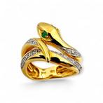 Zonder minimumprijs - Ring Zilver - Diamant, Emerald, Handtassen en Accessoires, Ringen, Nieuw