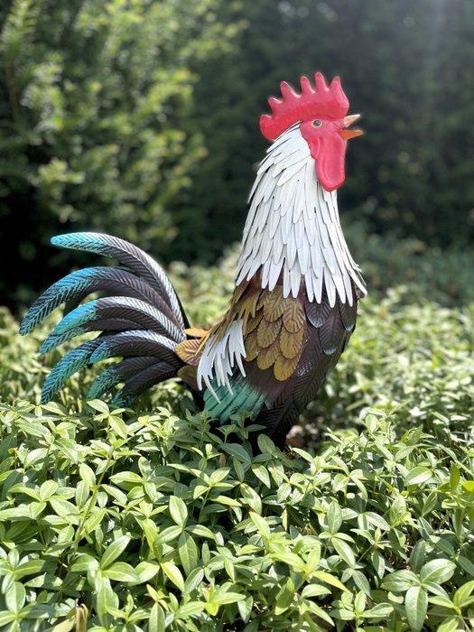 sculptuur, Prachtige haan - 47 cm - IJzer, Antiquités & Art, Curiosités & Brocante