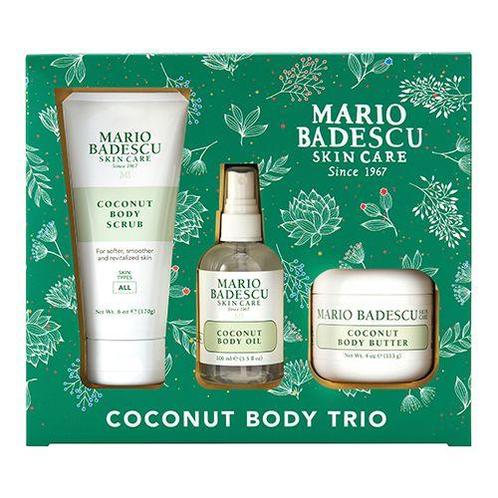 Mario Badescu Coconut Body Trio Kit (Body Scrub), Handtassen en Accessoires, Uiterlijk | Lichaamsverzorging, Nieuw, Verzenden