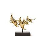 sculptuur, Bronze sculpture of a Manta Ray family - Bronze -