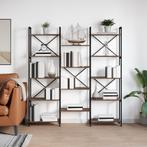 vidaXL Boekenplank Gerookt eiken 156 x 25 x 167.5 cm Bewerkt, Verzenden, Nieuw