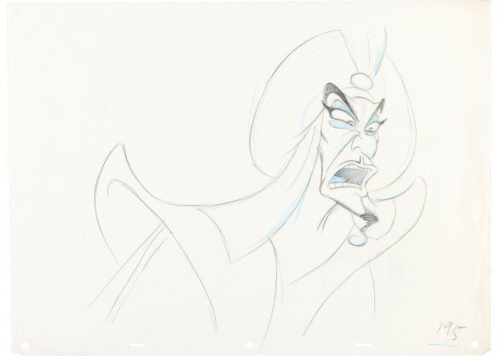 Walt Disney - Originele animatietekening van Jafar (1992) -, Collections, Disney