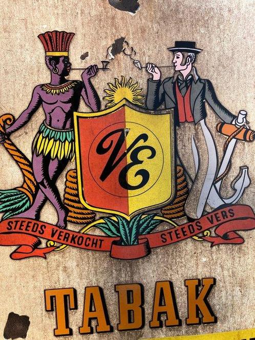 Emaillerie Belge, Tabak Vander Elst 1951 - Reclamebord -, Antiek en Kunst, Antiek | Wandborden en Tegels