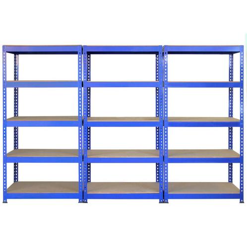 3 x Q-rax Stellingkasten - 90x50x182 cm - Blauw, Articles professionnels, Aménagement de Bureau & Magasin | Entrepôt, Rayonnage & Stockage