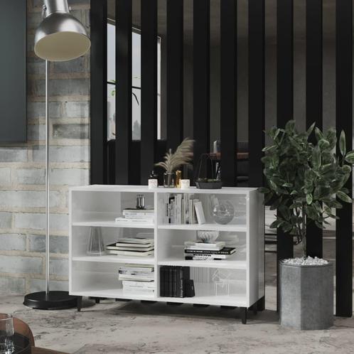 vidaXL Dressoir 103,5x35x70 cm spaanplaat hoogglans wit, Huis en Inrichting, Kasten | Dressoirs, Nieuw, Verzenden