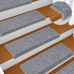vidaXL Trapmatten 15 st 65x21x4 cm wit en grijs, Doe-het-zelf en Bouw, Ladders en Trappen, Verzenden, Nieuw