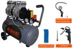 Kibani Super Stille Compressor 24 Liter + Luchtslang +, Doe-het-zelf en Bouw, Compressors, Nieuw