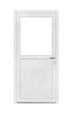 PVC Deur 1/2 glas Basic b85xh185 cm wit L, Nieuw, 80 tot 100 cm, Glas, Minder dan 200 cm