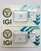 Zonder Minimumprijs - 2 pcs Diamant  (Natuurlijk)  - 0.44 ct, Handtassen en Accessoires, Edelstenen, Nieuw