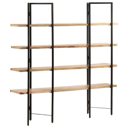 vidaXL Boekenkast met 4 schappen 160x35x160 cm massief, Huis en Inrichting, Kasten | Boekenkasten, Nieuw, Verzenden