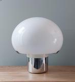 Lampe de table - Champignon - Métal chromé, plastique