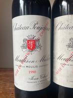 1982 & 1990 Château Poujeaux - Bordeaux - 2 Bouteilles (0,75, Verzamelen, Nieuw
