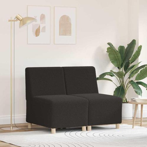 vidaXL Modulaire Sofa Eenheid Armless 2 pcs Donkergrijs, Huis en Inrichting, Zetels | Zetels, Nieuw, Verzenden