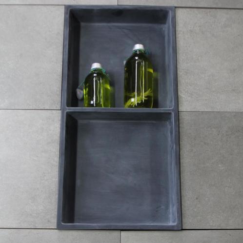 Inbouwnis Luca Sanitair 59,5x29,5x8cm Polystone 2 Vakken, Doe-het-zelf en Bouw, Sanitair, Bad, Nieuw, Ophalen of Verzenden