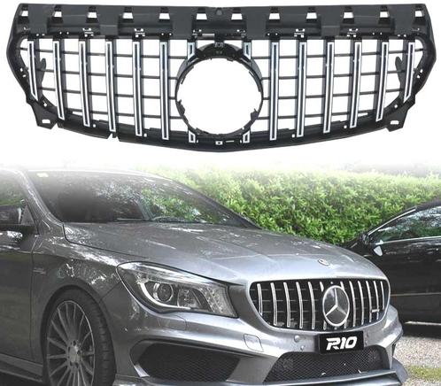 Calandre Pour Mercedes Look Amg Gt Cla C117 16-18 Noir Chrom, Auto-onderdelen, Carrosserie, Verzenden