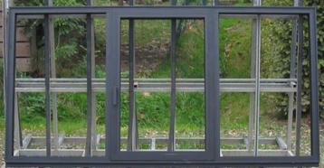aluminium raam, chassis , venster 236 x 123 zwart beschikbaar voor biedingen