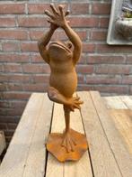 sculptuur, Yoga kikker - 24 cm - Gietijzer