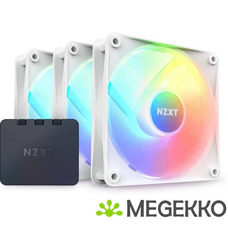NZXT F120 Core - 120mm RGB Fan - Triple - White, Computers en Software, Computerkoelers, Nieuw, Verzenden