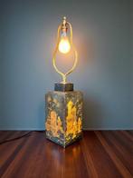 1920s Chinoiserie -H62cm - Tafellamp - Hout, Messing,