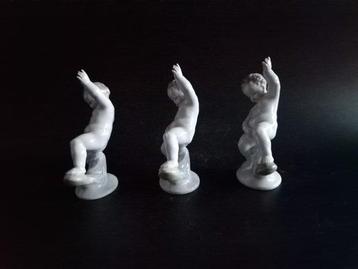 Herend - Figurine - Set of 3 Putti figurines – Baroque Style